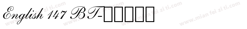 English 147 BT字体转换